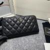 CH50071QYBK-CC　シャネル CHANEL 2022年最新入荷 ジッピーウォレット ファスナー長財布 ロングウォレット カード入れ 札入れ キャビアスキン