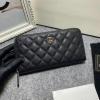 CH50071QJBK-CC　シャネル CHANEL 2022年最新入荷 ジッピーウォレット ファスナー長財布 ロングウォレット カード入れ 札入れ キャビアスキン