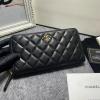 CH50071YJBK-CC　シャネル CHANEL 2022年最新入荷 ジッピーウォレット ファスナー長財布 ロングウォレット カード入れ 札入れ ラムスキン