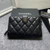 CH50073YJBK-CC　シャネル CHANEL 2022年最新入荷 二つ折り長財布 ミディアムウォレット カード入れ 札入れ 小銭入れ ラムスキン