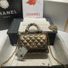 CH92994GQJJS-CC　シャネル CHANEL 2022年最新入荷 トップハンドル ミニ フラップ バッグ トートバッグ ハンドバッグ 2way ショルダーバッグ クロスボディ キャビアスキン