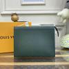 M81556-057　ルイヴィトン LOUISVUITTON 2022年最新入荷 ポシェット ヴォワヤージュ MM ポーチ 手持ちかばん クラッチバッグ メンズかばん 手持ち キャリーバッグ タイガレザー