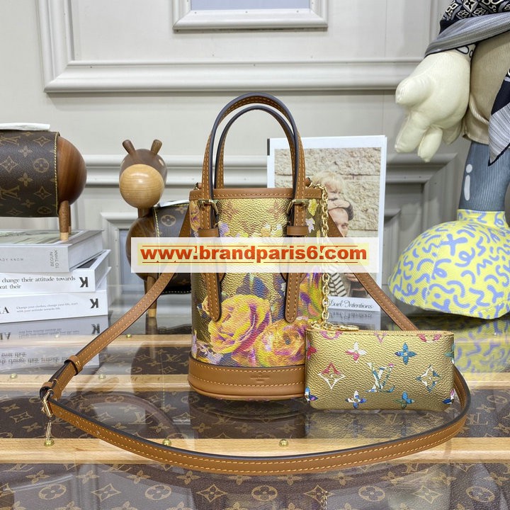 M81724-057　ルイヴィトン LOUISVUITTON 2022年最新入荷 ナノ バゲットバッグ トートバッグ 2way 斜め掛け ショルダーバッグ クロスボディバッグ