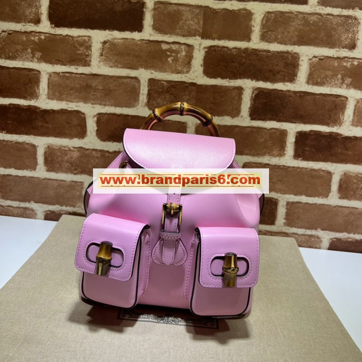 GG702101FH-057　グッチ GUCCI 2022年最新入荷 バンブー バックパック レディース リュックサック リュック ディパックバッグ カーフレザー