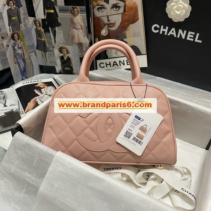 CH3034FH-CC　シャネル CHANEL 2022年最新入荷 ボーリングバッグ トップハンドルバッグ トートバッグ ハンドバッグ  レディースかばん