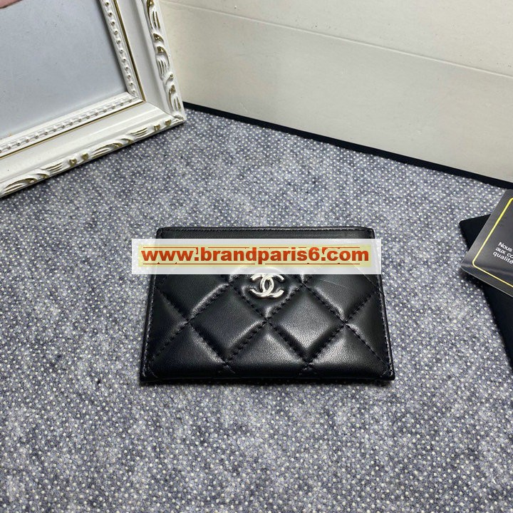 CH50083YYBK-CC　シャネル CHANEL 2022年最新入荷 カードケース 名刺入れ ラムスキン