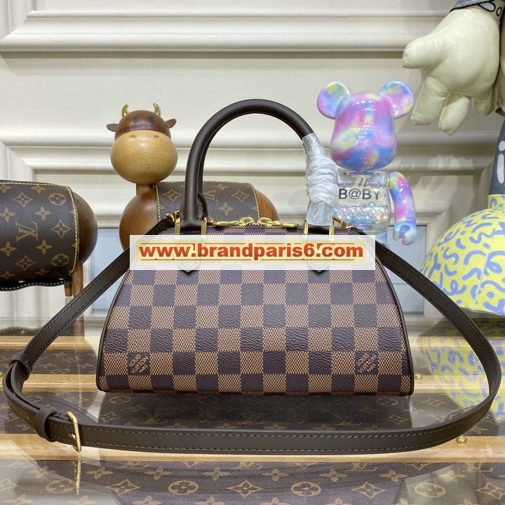 N50202-057　ルイヴィトン LOUISVUITTON 2022年最新入荷 ミニ トートバッグ ハンドバッグ 2way 斜め掛け ショルダーバッグ クロスボディバッグ ダミエエベヌキャンパス