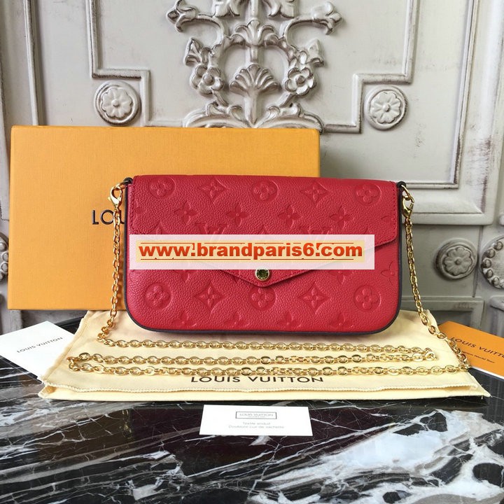 M68697R-057　ルイヴィトン LOUISVUITTON 2022年最新入荷 ポシェット フェリシー チェーンポーチ 斜め掛け ショルダーバッグ クロスボディバッグ モノグラム アンプラント レザー