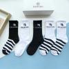 WZBA22001-AN　バレンシアガ BALENCIAGA 2022年最新入荷 Sporty B Tennis Socks スポーティ B テニス ソックス ハイソックス 1箱5足セット