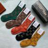 WZGG22001-AN　グッチ GUCCI 2022年最新入荷 Sporty Tennis Socks スポーティー テニス ソックス ハイソックス 1箱5足セット コットン