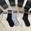 WZPD22002-AN　プラダ PRADA 2022年最新入荷 Sporty Tennis Socks スポーティー テニス ソックス ハイソックス 1箱5足セット コットン