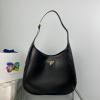 PD1BC181BK-025　プラダ PRADA 2022年最新入荷 ホーボーバッグ トートバッグ 2way 肩掛け ショルダーバッグ クロスボディバッグ カーフレザー