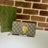 GG701060BXY-057　グッチ GUCCI 2022年最新入荷 GUCCI ばなにゃ プリント ジップアラウンドウォレット ファスナー長財布 ロングウォレット 札入れ カード入れ 小銭入れ