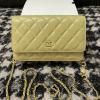 CH3035YL-CC　シャネル CHANEL 2022年最新入荷 チェーンウォレット 斜め掛け ショルダーバッグ クロスボディバッグ レディースかばん カードポケット付き 