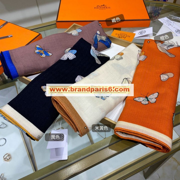 WJHE22020-AN　エルメス HERMES 2022年最新入荷 スクエアスカーフ マフラー ストール ショール カシミヤ