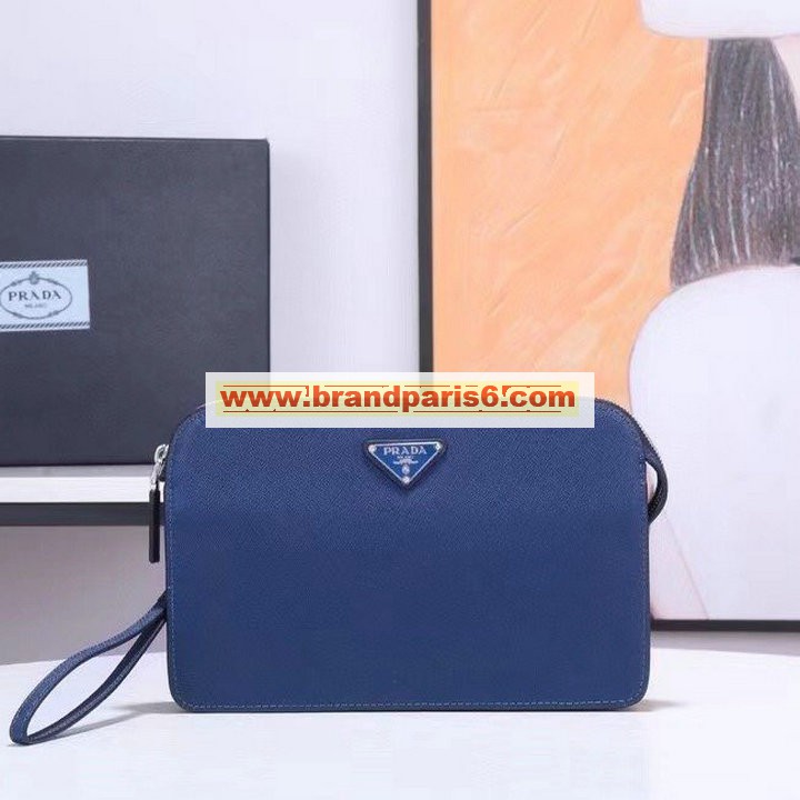 PD2VF056PLS-025　プラダ PRADA 2022年最新作 ストラップ付き 手持ちかばん クラッチバッグ セカンドバッグ メンズかばん ビジネスバッグ カーフレザー