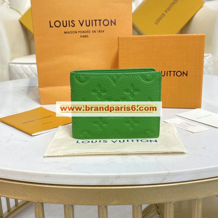 M81547G-057　ルイヴィトン LOUISVUITTON 2022年最新入荷 ポルトフォイユ スレンダー 二つ折り短財布 ショートウォレット 札入れ カードポケット トリヨンレザー