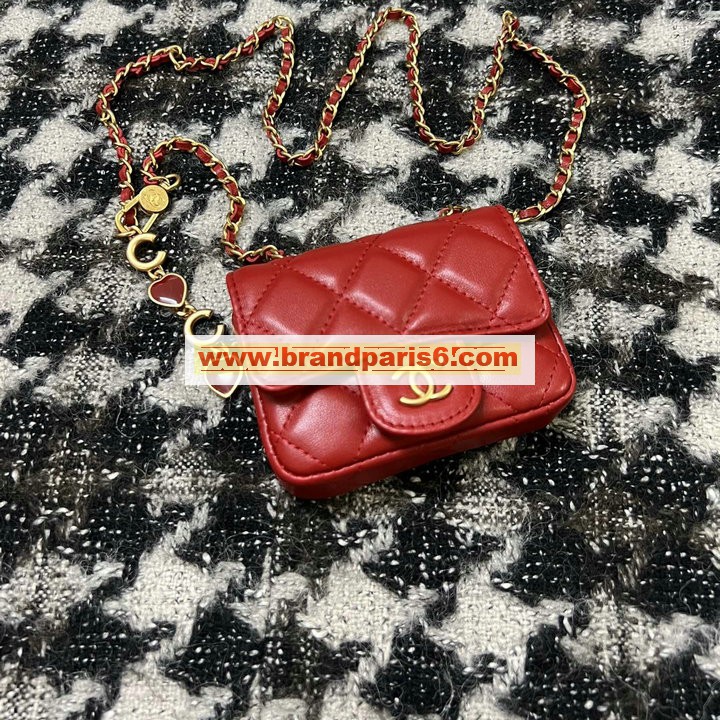 CH3037RD-CC　シャネル CHANEL 2022年最新入荷 ベルト バッグ チェーンポーチ 斜め掛け ショルダーバッグ クロスボディバッグ レディースかばん