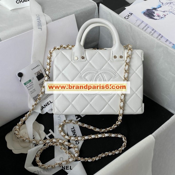 CH3344BS-CC　シャネル CHANEL 2022年最新入荷 スモール ヴァニティー ケース トートバッグ 2way 斜め掛け ショルダーバッグ クロスボディバッグ 化粧かばん レディースかばん