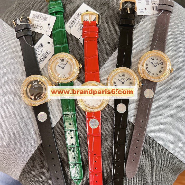 CAT22026-ZX　カルティエ CARTIER 2022年最新入荷 ウィメンズ ウォッチ レディース 腕時計 女性用 時計 本革ベルト スイス製ムーブメント搭載