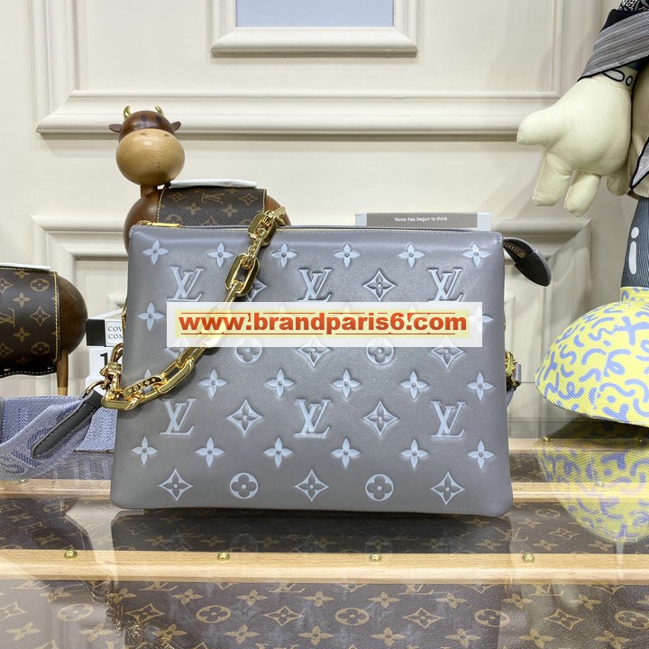 M20842-057　ルイヴィトン LOUISVUITTON 2022年最新入荷 クッサン PM 斜め掛け ショルダーバッグ クロスボディバッグ ウィメンズバッグ ラムレザー