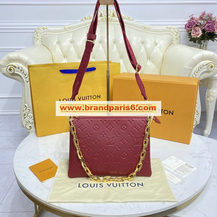 M59275-057　ルイヴィトン LOUISVUITTON 2022年最新入荷 クッサン PM 斜め掛け ショルダーバッグ クロスボディバッグ ウィメンズバッグ ラムレザー