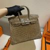 HBK25ENYKF-063　エルメス HERMES 2022最新入荷 バーキンバッグ トップハンドルバッグ トートバッグ ハンドバッグ レディースかばん クロコ革