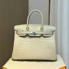 HBK30ENQYBH-063　エルメス HERMES 2022最新入荷 バーキンバッグ トップハンドルバッグ トートバッグ ハンドバッグ レディースかばん クロコ革