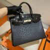 HBK30TEJBK-063　エルメス HERMES 2022最新入荷 バーキンバッグ トップハンドルバッグ トートバッグ ハンドバッグ レディースかばん クロコ革 オーストリッチ革