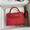 HKL19SBPFYFR-063　エルメス HERMES 2021年最新入荷 ミニケリー トートバッグ トップハンドルバッグ ハンドバッグ レディースかばん バイカラー ヴォーエプソン