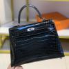 HKL25EGYBK-063　エルメス HERMES 2022最新入荷 ケリー トップハンドルバッグ トートバッグ ハンドバッグ 2way 斜め掛け ショルダーバッグ レディースかばん BOX革