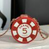 CH3074RD-CC　シャネル CHANEL 2022年最新入荷 チェーン クラッチ ラウンド化粧箱 ヴァニティー ケース 斜め掛け ショルダーバッグ クロスボディバッグ 化粧かばん