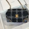 CH3572MNBK-CC　シャネル CHANEL 2022年最新入荷 スモール フラップバッグ 斜め掛け ショルダーバッグ クロスボディバッグ レディースかばん ツイード