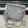 CH3989NJQH-CC　シャネル CHANEL 2022年最新入荷 スモール ホーボーバッグ 斜め掛け ショルダーバッグ クロスボディバッグ レディースかばん カーフレザー