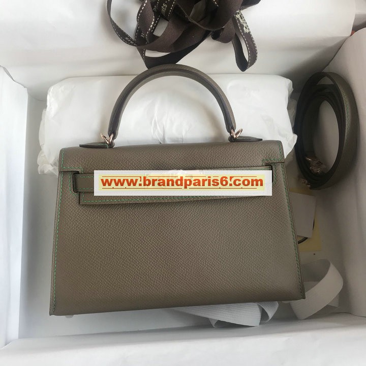 HKL19SBPCMDH-063　エルメス HERMES 2022最新入荷 ミニ ケリー トップハンドルバッグ トートバッグ ハンドバッグ 2way 斜め掛け ショルダーバッグ レディースかばん エプソン 