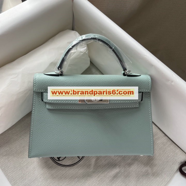 HKL19SQYSBL-063　エルメス HERMES 2022最新入荷 ミニ ケリー トップハンドルバッグ トートバッグ ハンドバッグ 2way 斜め掛け ショルダーバッグ レディースかばん エプソン