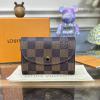 N64423-057　ルイヴィトン LOUISVUITTON 2023年最新入荷 ポルトモネ ロザリ 小銭入れ コインケース 短財布 名刺入れ ダミエエベヌキャンパス