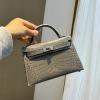 HKL19EPYDH-063　エルメス HERMES 2023最新入荷 ミニ ケリー トップハンドルバッグ トートバッグ ハンドバッグ 2way 斜め掛け ショルダーバッグ レディースかばん クロコ革