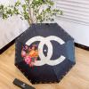 YSCH23035-99　シャネル CHANEL 2023年春夏最新入荷 雨傘 ジャンプ傘 フォールディングアンブレラ UVカット 日傘 折りたたみ傘