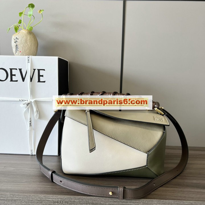 LE261801PBG-GH　ロエベ LOEWE 2023年最新入荷 パズル トートバッグ 斜め掛け ショルダーバッグ クロスボディバッグ レディースかばん クロスボディバッグ カーフレザー