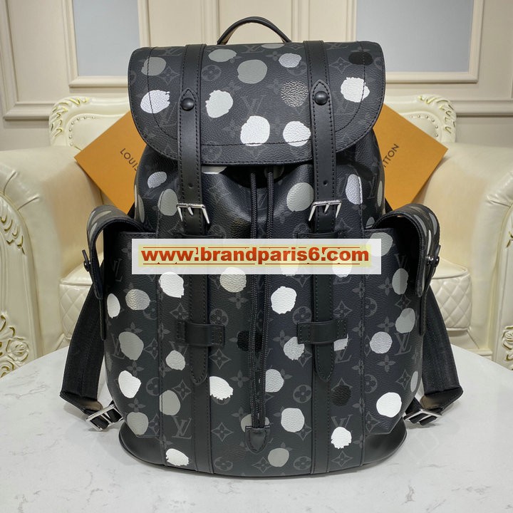 M46403-057　ルイヴィトン LOUISVUITTON 2023年最新入荷 LVxYK クリストファー MM バックパック メンズ リュックサック リュック ディパックバッグ 