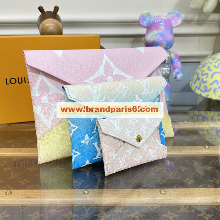 M80377-057　ルイヴィトン LOUISVUITTON 2023年最新入荷 ポシェット キリガミ 手持ちかばん クラッチバッグ 三つセット ポーチ レザー