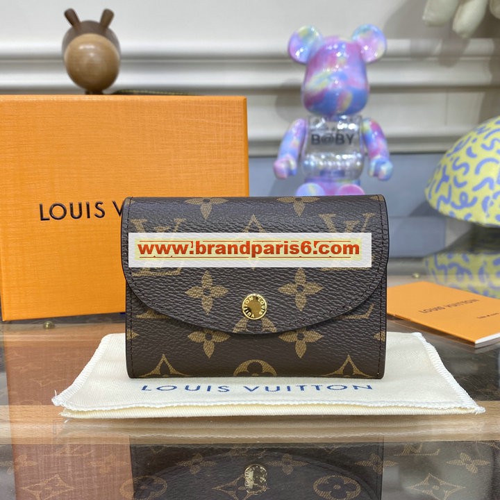 M62361-057　ルイヴィトン LOUISVUITTON 2023年最新入荷 ポルトモネ ロザリ 小銭入れ コインケース 短財布 名刺入れ モノグラムキャンパス