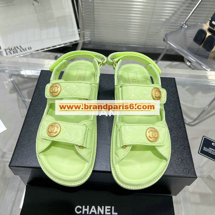CHJ23024YQGL-26　シャネル CHANEL 2023年春夏最新入荷 スリングバック 厚底サンダル サマーサンダル ビーチサンダル レディースシューズ 靴