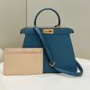 FD8BN321ASLS-168　フェンディ FENDI 2023年最新入荷 ピーカブー ISeeU ミディアム トートバッグ トップハンドルバッグ ハンドバッグ 2way ショルダーバッグ