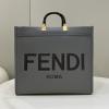 FD8266HS-168　フェンディ FENDI 2022年最新入荷 サンシャイン ミディアム ショッパーバッグ トートバッグ ハンドバッグ 2way ショルダーバッグ キャンパス 刺繍 バッグ