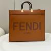 FD8266KF-168　フェンディ FENDI 2022年最新入荷 サンシャイン ミディアム ショッパーバッグ トートバッグ ハンドバッグ 2way ショルダーバッグ キャンパス 刺繍 バッグ