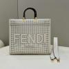 FD8575BS-168　フェンディ FENDI 2023年最新入荷 サンシャイン ミディアム トートバッグ ハンドバッグ トップハンドルバッグ 2way ショルダーバッグ レディースかばん