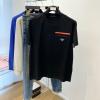 TDPD23001-JS　プラダ PRADA 2023年春夏最新入荷 Tシャツ 半袖 ショートスリーブ スウェットシャツ 短袖 トップス レジャーシャツ