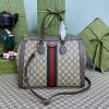 GG524537BKF-057　グッチ GUCCI 2023年最新入荷 オフィディア GG ミディアム トップハンドルバッグ 2way ショルダーバッグ クロスボディバッグ トートバッグ キャンパス レザー